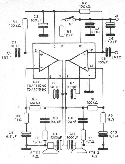 Figura 1 – Diagrama do amplificador
