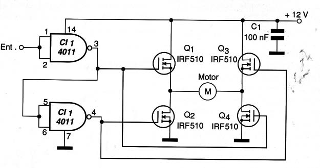    Figura 7 – Diagrama da ponte H
