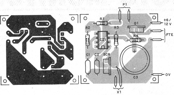    Figura 2 – Placa de circuito impresso para a montagem
