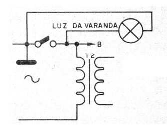    Figura 4 – Temporizando a luz da varanda
