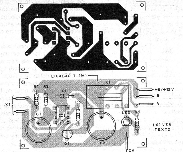 Figura 3 – Placa de circuito impresso para a montagem
