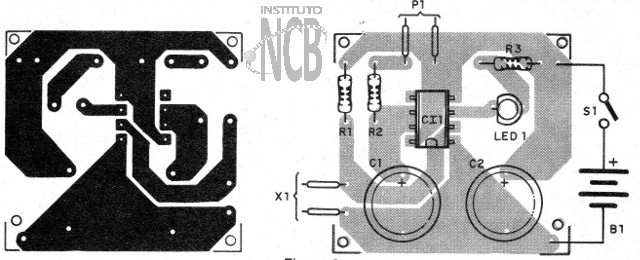 Figura 2 – Placa de circuito impresso para a montagem
