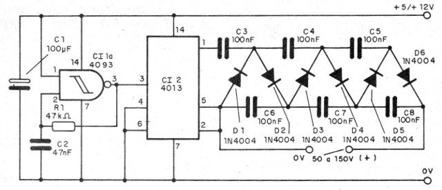    Figura 1 – Diagrama do multiplicador de tensão
