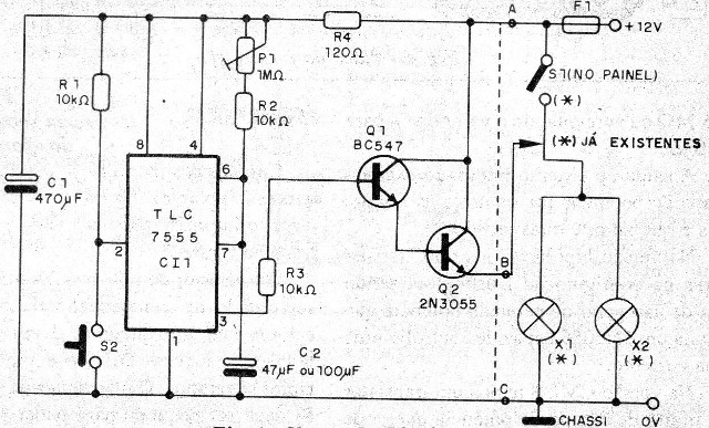    Figura 1 – Diagrama do aparelho – Versão 1 - bipolar
