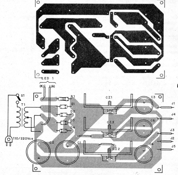    Figura 2 – Placa para a montagem
