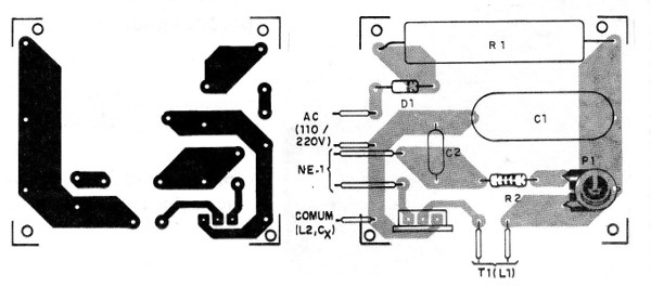    Figura 4 – Placa para a montagem
