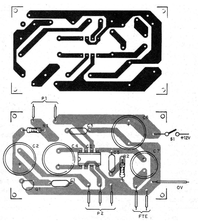 Figura 2 – Placa de circuito impresso para a montagem
