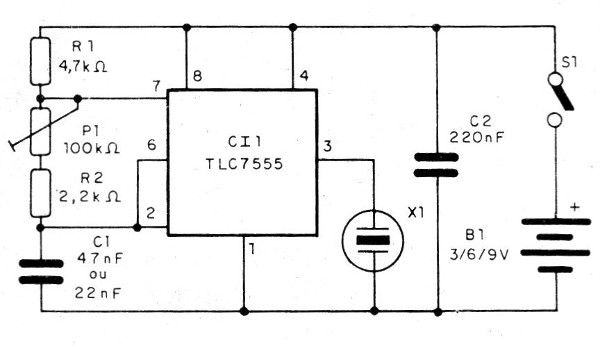   Figura 1 – Diagrama do espanta-mosquitos
