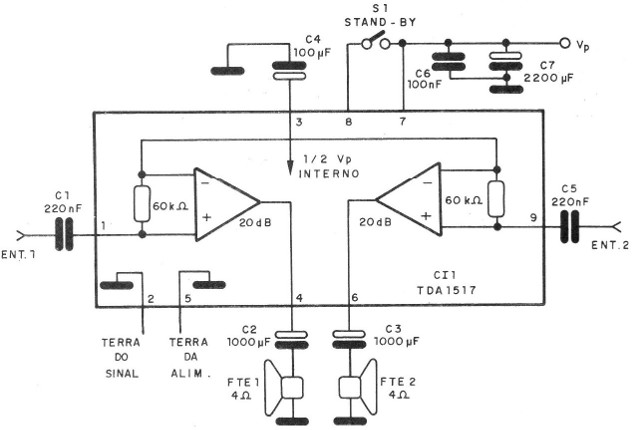    Figura 1 – Circuito de aplicação
