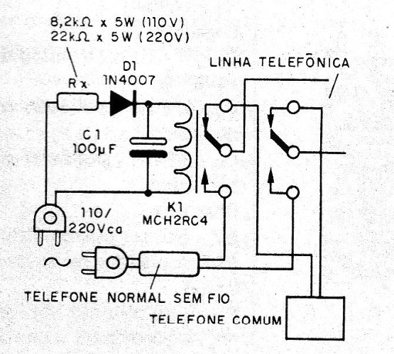    Figura 1 – Diagrama completo do aparelho
