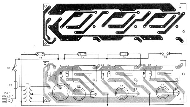    Figura 3 – Placa de circuito impresso para a montagem
