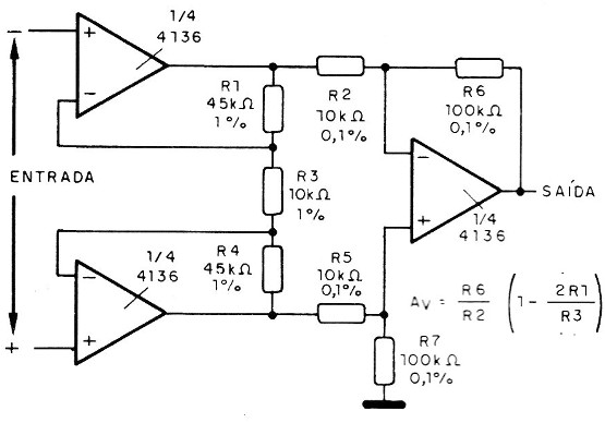 Amplificador para instrumentação
