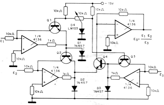 Figura 10 – Divisor, multiplicador analógico
