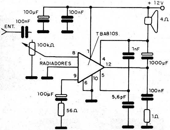 Figura 3 – Etapa de potência integrada
