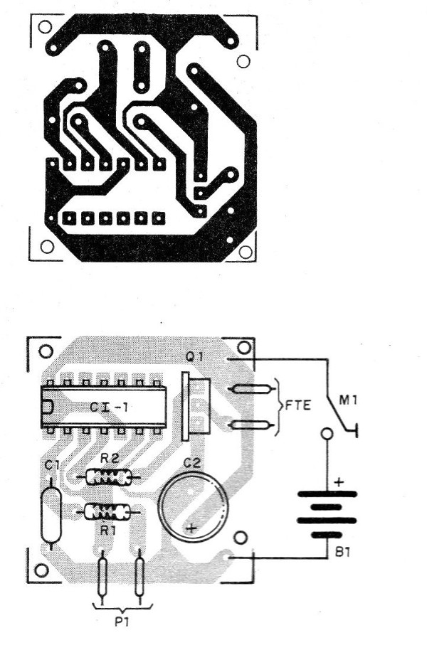    Figura 2 – Placa para a montagem
