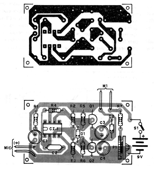    Figura 2 – Placa para a montagem
