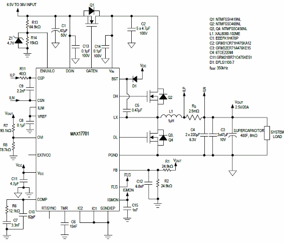 Figura 4 – Carregador para supercapacitor de 40F 
