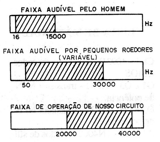 Figura 1 – Faixa audível e de ultrassons
