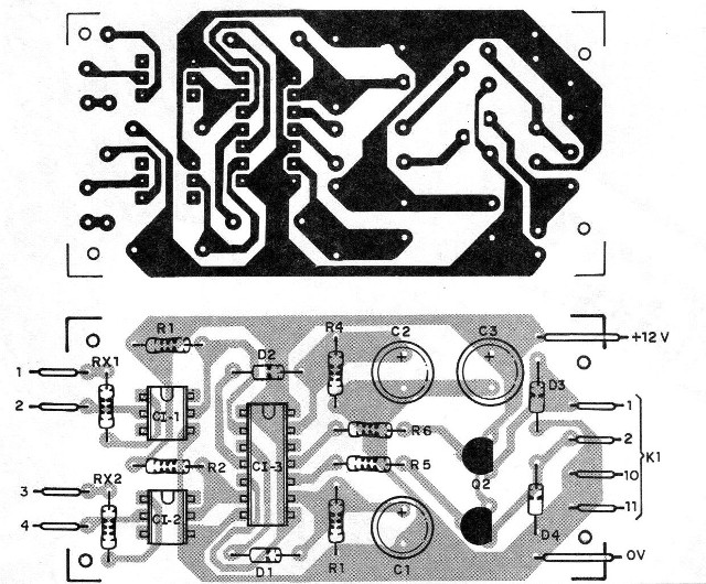    Figura 9 – Placa para a versão com acopladores
