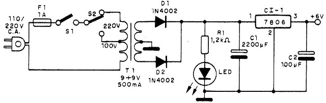 Figura 3 – Fonte para 6 V
