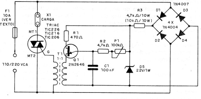    Figura 4 – Circuito completo do variac
