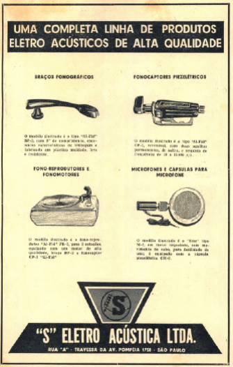 Figura 3 – Anúncio da S Eletro Acústica.
