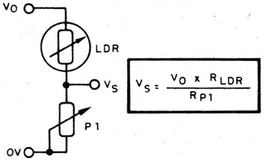    Figura 6 – Divisor de tensão com o LDR e o Potenciômetro
