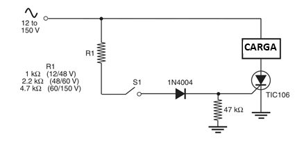 Figura 1 Interruptor ac simples.
