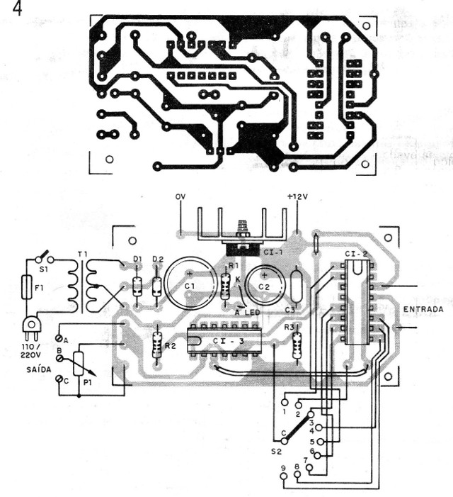    Figura 4 – Placa para a montagem
