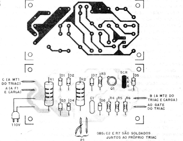 Figura 3 – Placa para a montagem
