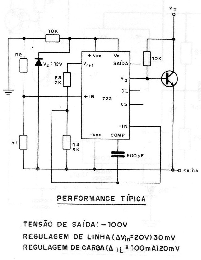 Figura 12 – Regulador flutuante negativo
