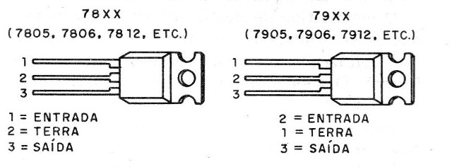 Figura 14 – Circuitos integrados de 3 terminais
