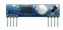 Figura 4 – Receptor com filtro SAW de 433 MHz para controle remoto
