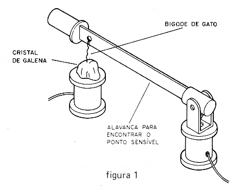 Figura 1 – Montagem de um cristal de galena.
