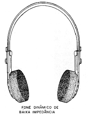 Figura 7 – Fone magnético de baixa impedância (precisa de transformador)
