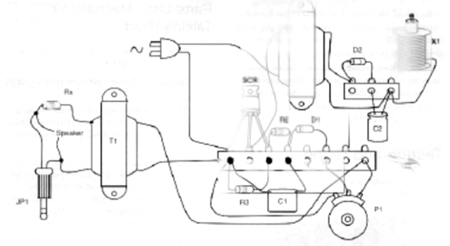 Figura 4 - Montagem usando uma régua de terminais como chassi.
