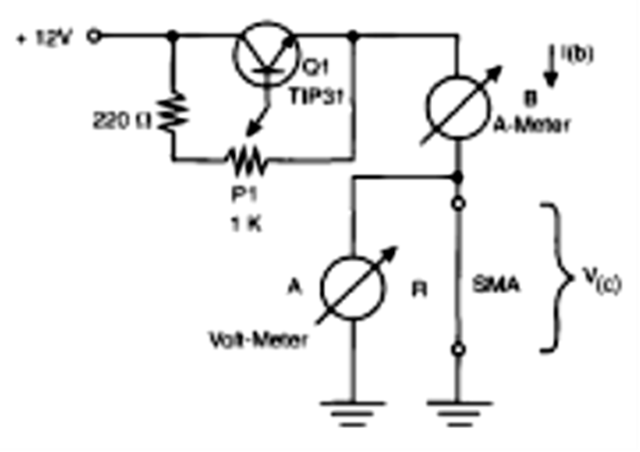 Figura 13 - Circuito usado para determinar as características do SMA.
