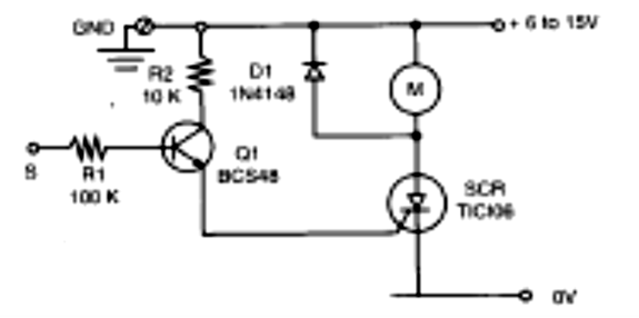 Figura 13 - Controle de toque usando um SCR.
