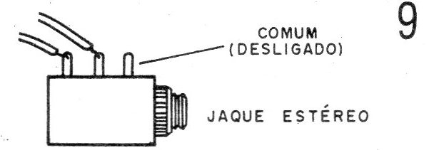    Figura 9 – Ligação do jaque estéreo
