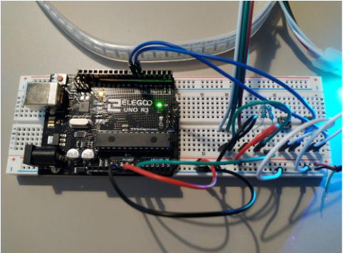 Figura 9: Protoboard montada
