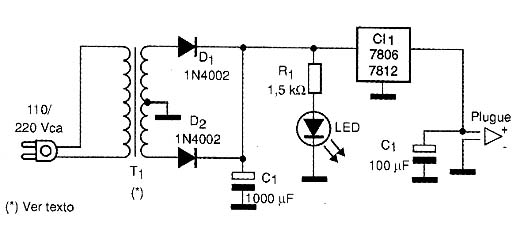 Figura 2 - Diagrama completo do eliminador de pilhas. 