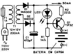 Diagrama do carregador.
