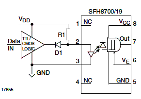  Circuito com proteção contra fugas utilizando diodo.
