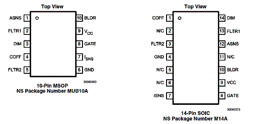 Figura 2 - Pinagem do Lm<sup>3</sup>445. 