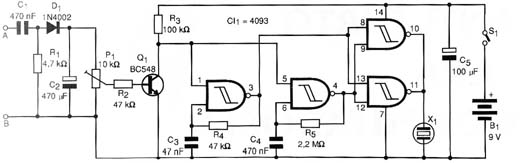 Diagrama do anti-furto para PC.
