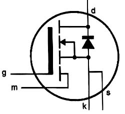 Símbolo do sensor FET.
