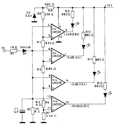 Figura 1 – Diagrama completo do VU-Meter
