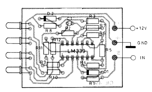    Figura 2 – Placa de circuito impresso para a montagem
