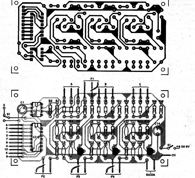 Figura 8 – Placa de circuito impresso para a montagem
