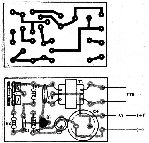    Figura 3 – Placa de circuito impresso para a montagem
